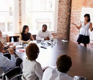 Women giving Leadership Training & Customer Satisfaction Course